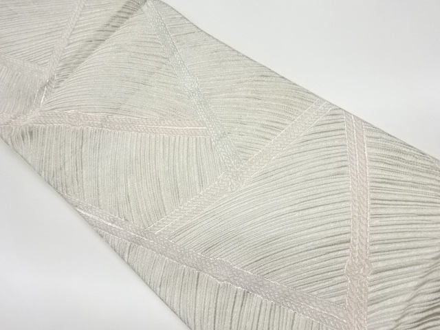 リサイクル　組紐模様織出し袋帯